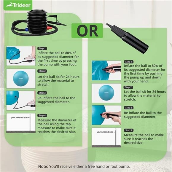 Extra Thick Yoga Ball Exercise Ball, 5 Sizes Ball Chair, Heavy Duty Swiss Ball - Picture 7 of 7